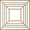 Ekena Millwork Raven Wood Fretwork Pierced Ceiling Medallion, Hickory, 34"OD x 12 1/2"ID x 3/8"T CMWP34X34X0375RAHI - alternate 2